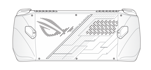 coque arrière de la ROG Ally